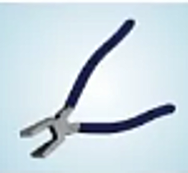 Glass pliers mending pincher flat nozzle